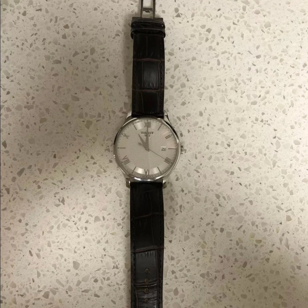 Tissot Tradition Silver Dial Brown Men's Watch - Picture 4 of 11